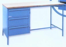 Dílenský stůl, 3 zásuvky pod sebou DS 06 R2