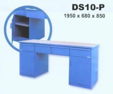 Dílenský stůl PONK, 4 zásuvky, 2 skříňky DS 10